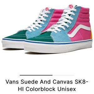 VANS MULTI COLOR - BRAND NEW M 6.5 / W 8